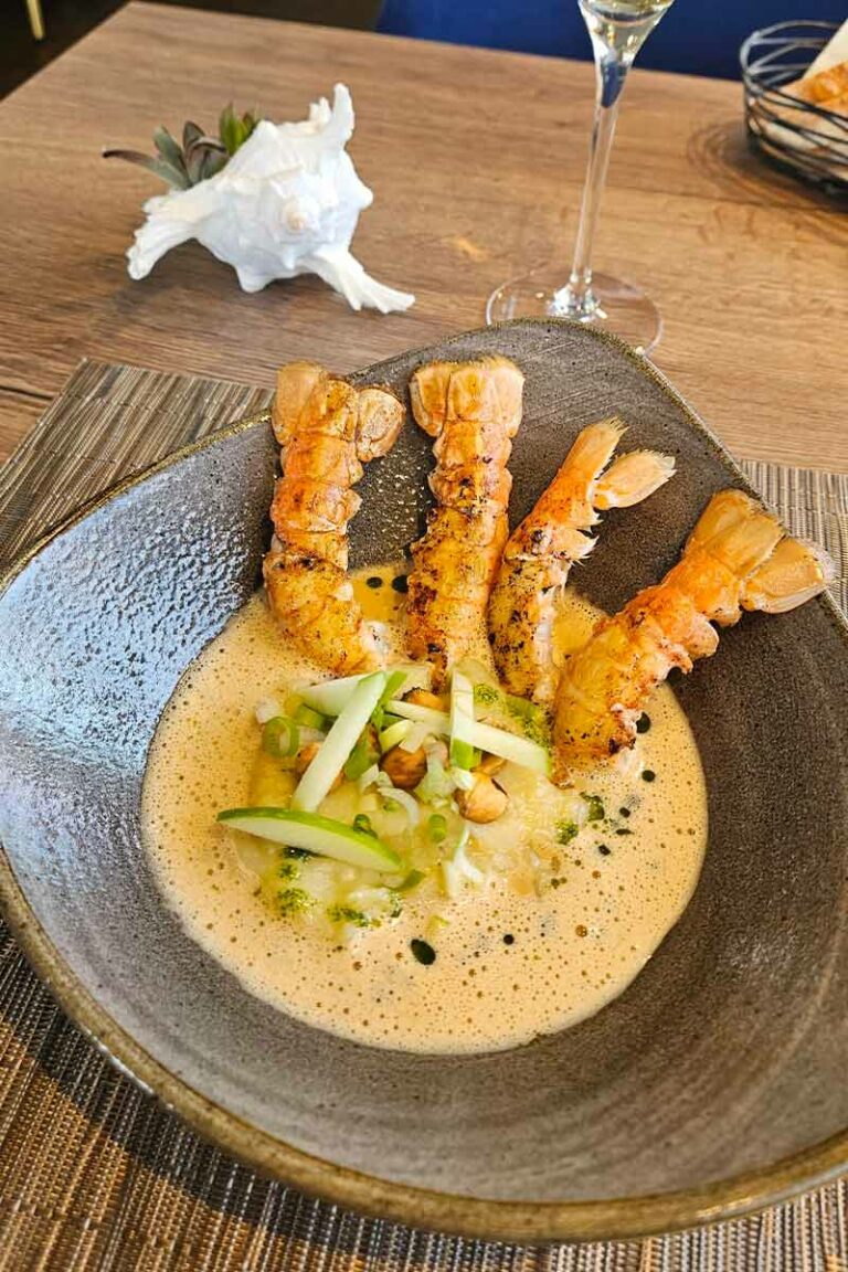 plat crevette légumes